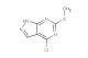 4-chloro-6-(methylthio)-1H-pyrazolo[3,4-d]pyrimidine