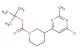 tert-butyl 3-(6-chloro-2-methylpyrimidin-4-yl)piperidine-1-carboxylate