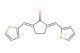 (2E,5E)-2,5-bis(thiophen-2-ylmethylene)cyclopentanone