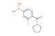 3-fluoro-4-(pyrrolidine-1-carbonyl)phenylboronic acid