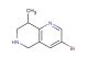 3-bromo-8-methyl-5,6,7,8-tetrahydro-1,6-naphthyridine