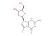 2-amino-7-((2R,4S,5R)-4-hydroxy-5-(hydroxymethyl)tetrahydrofuran-2-yl)-5-iodo-1H-pyrrolo[2,3-d]pyrimidin-4(7H)-one