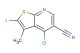 4-chloro-2-iodo-3-methylthieno[2,3-b]pyridine-5-carbonitrile