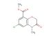 methyl 6-chloro-4-methyl-3-oxo-3,4-dihydro-2H-benzo[b][1,4]oxazine-8-carboxylate