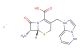 1-(((6R,7R)-7-amino-2-carboxy-8-oxo-5-thia-1-azabicyclo[4.2.0]oct-2-en-3-yl)methyl)-1,5-dihydroimidazo[1,2-b]pyridazin-1-ium iodide