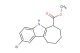 2-bromo-5,6,7,8,9,10-hexahydro-cyclohepta[b]indole-6-carboxylic acid methyl ester