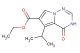 ethyl 4-oxo-5-(propan-2-yl)-3H,4H-pyrrolo[2,1-f][1,2,4]triazine-6-carboxylate