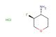 (3S,4R)-3-fluorooxan-4-amine hydrochloride