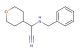 2-(benzylamino)-2-(oxan-4-yl)acetonitrile