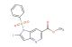 1-(phenylsulfonyl)-2-iodo-4-azaindole-6-carboxylic acid methyl ester