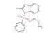 1-(phenylsulfonyl)-2-iodo-5-azaindole-7-carboxylic acid methyl ester