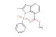 1-(phenylsulfonyl)-2-iodo-4-azaindole-7-carboxylic acid methyl ester