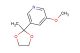 3-methoxy-5-(2-methyl-1,3-dioxolan-2-yl)pyridine