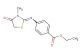 ethyl 4-((3-methyl-4-oxothiazolidin-2-ylidene)amino)benzoate