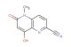 8-hydroxy-5-methyl-6-oxo-5,6-dihydro-1,5-naphthyridine-2-carbonitrile