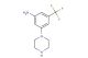 3-(piperazin-1-yl)-5-(trifluoromethyl)aniline