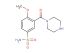 4-methoxy-3-(piperazine-1-carbonyl)benzenesulfonamide