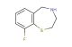 9-fluoro-2,3,4,5-tetrahydrobenzo[f][1,4]thiazepine