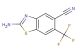 2-amino-6-(trifluoromethyl)benzo[d]thiazole-5-carbonitrile