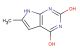 6-methyl-7H-pyrrolo[2,3-d]pyrimidine-2,4-diol