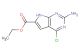 ethyl 2-amino-4-chloro-7H-pyrrolo[2,3-d]pyrimidine-6-carboxylate